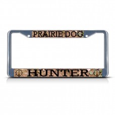 PRAIRIE DOG ANIMAL HUNTING Metal License Plate Frame Tag Border Two Holes   322191211316